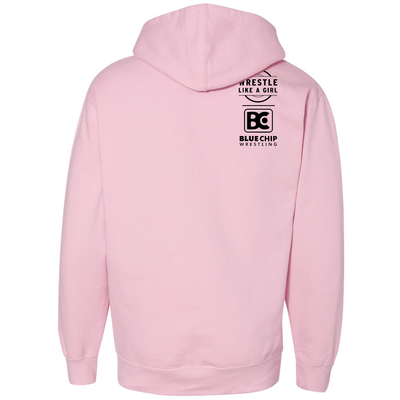 Wrestle Like a Girl Pink Hoodie