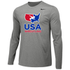 Nike USA Wrestling Team Legend Training Top (Grey)