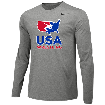 Nike USA Wrestling Team Legend Training Top (Grey)