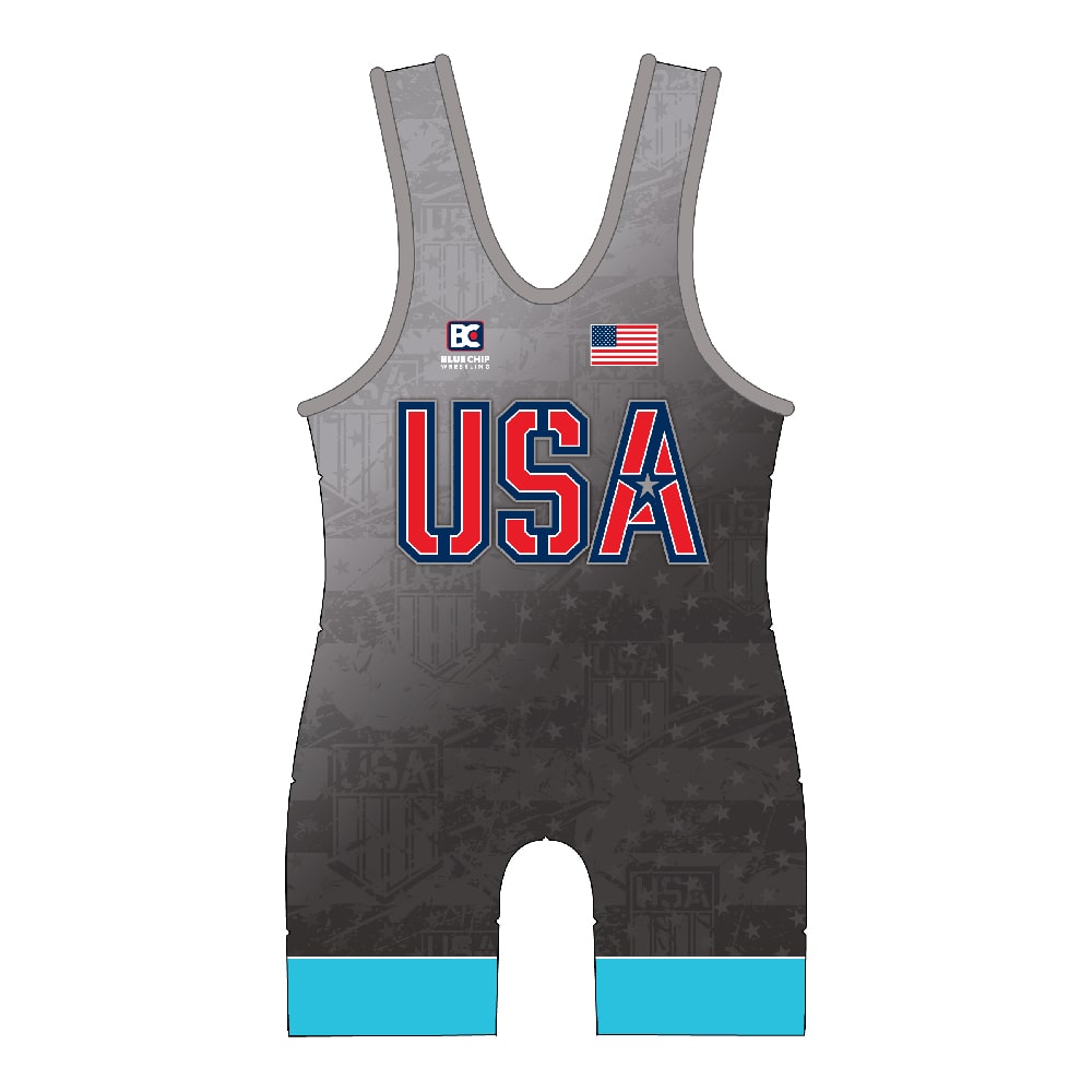 USA Iron Eagle Wrestling Singlet Red, 43% OFF