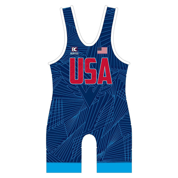 MIA 4.0 Blue Wrestling Singlet - Blue Chip Wrestling