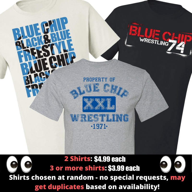 Wrestling Apparel - Shirts, Socks, Shorts & More Tagged shirt-size-ys -  Blue Chip Wrestling