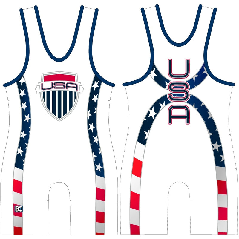 Sublimated Wrestling Singlets Blue Chip Wrestling