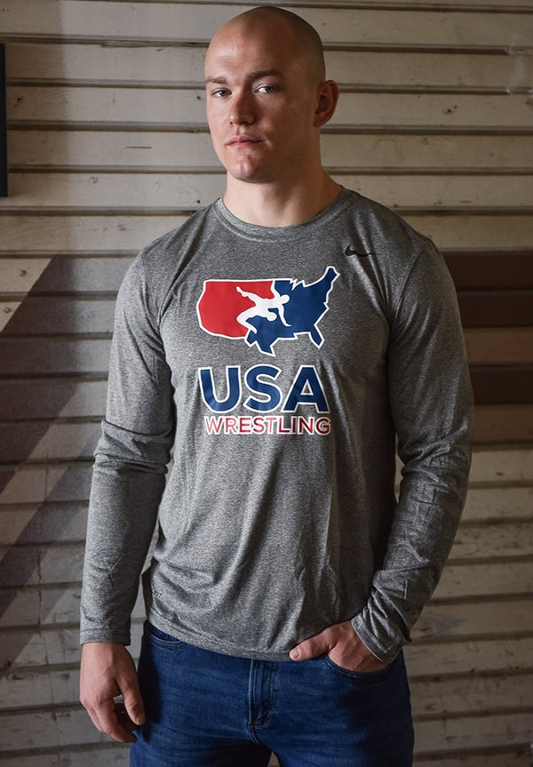 usa wrestling long sleeve shirt